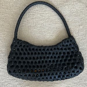 Artisan leather braided bag
